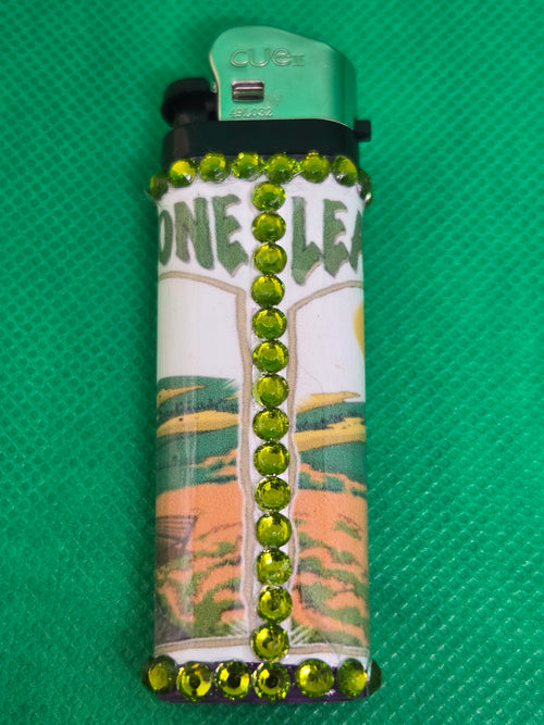 Alien With Rose Bling Lighter – Funny Cute Rhinestone Sparkly Lighter