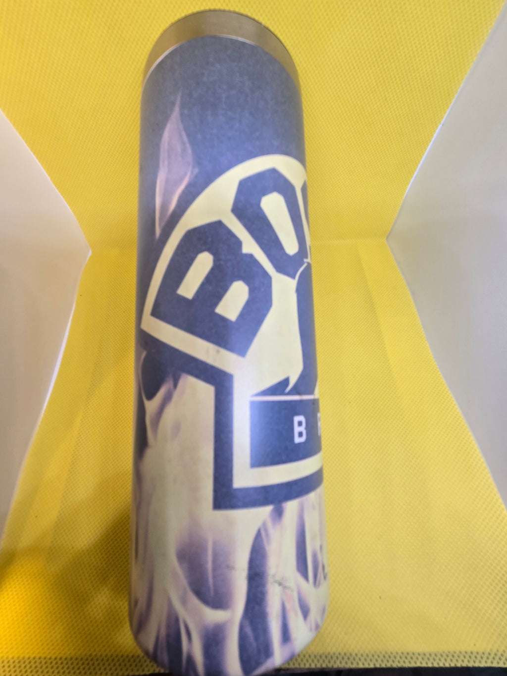Boston Bruins Inspired Tumbler – Flame Design Insulated Cup, Sports Fan Gift
